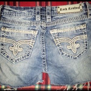 Rock Revival Light Blue Denim Shorts
